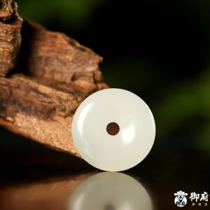 新疆和田玉白玉挂件 平安扣 3.2克商品图片